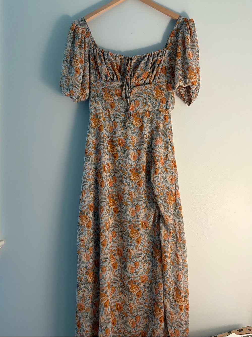 Petal & Pup Floral Maxi Dress in Mustard and Sage